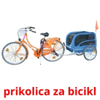 prikolica za bicikl Bildkarteikarten