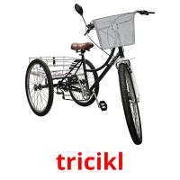 tricikl cartões com imagens
