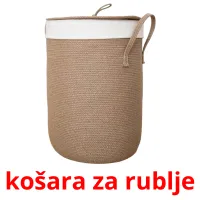 košara za rublje picture flashcards