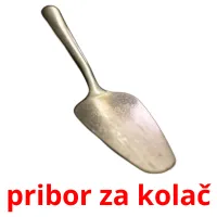 pribor za kolač picture flashcards