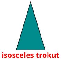 isosceles trokut picture flashcards