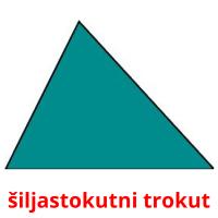 šiljastokutni trokut picture flashcards