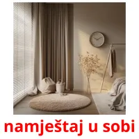 namještaj u sobi Bildkarteikarten