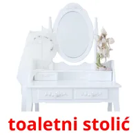 toaletni stolić Bildkarteikarten