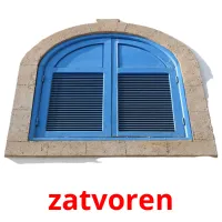 zatvoren picture flashcards