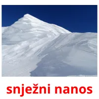 snježni nanos picture flashcards