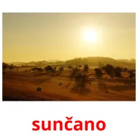 sunčano picture flashcards