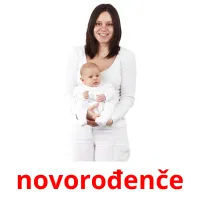 novorođenče picture flashcards