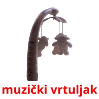 muzički vrtuljak flashcards illustrate