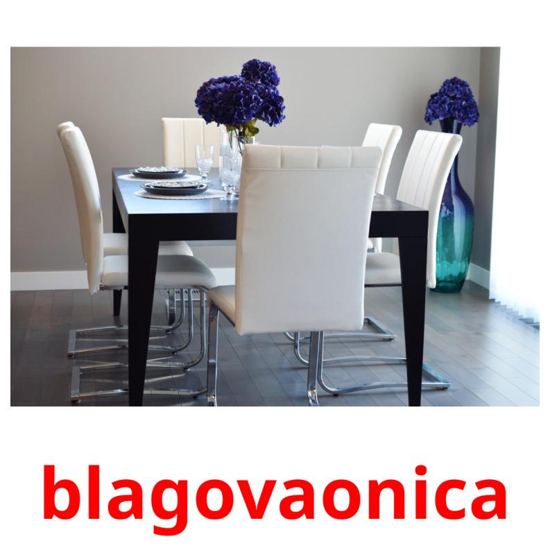 blagovaonica picture flashcards