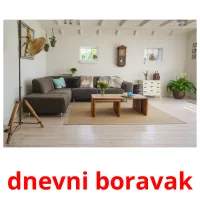 dnevni boravak picture flashcards