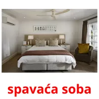 spavaća soba picture flashcards