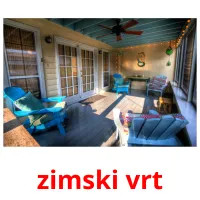 zimski vrt picture flashcards