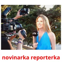 novinarka reporterka picture flashcards