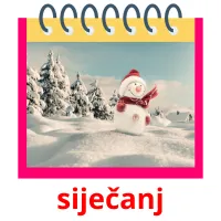 siječanj picture flashcards