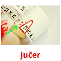 jučer picture flashcards