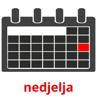 nedjelja picture flashcards