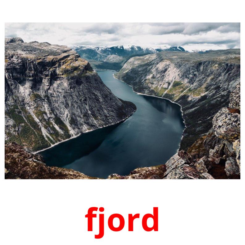 fjord picture flashcards