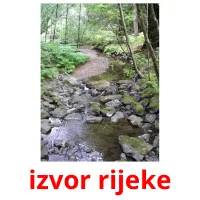 izvor rijeke picture flashcards