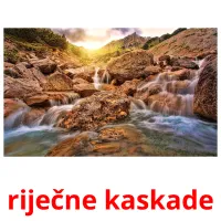 riječne kaskade picture flashcards