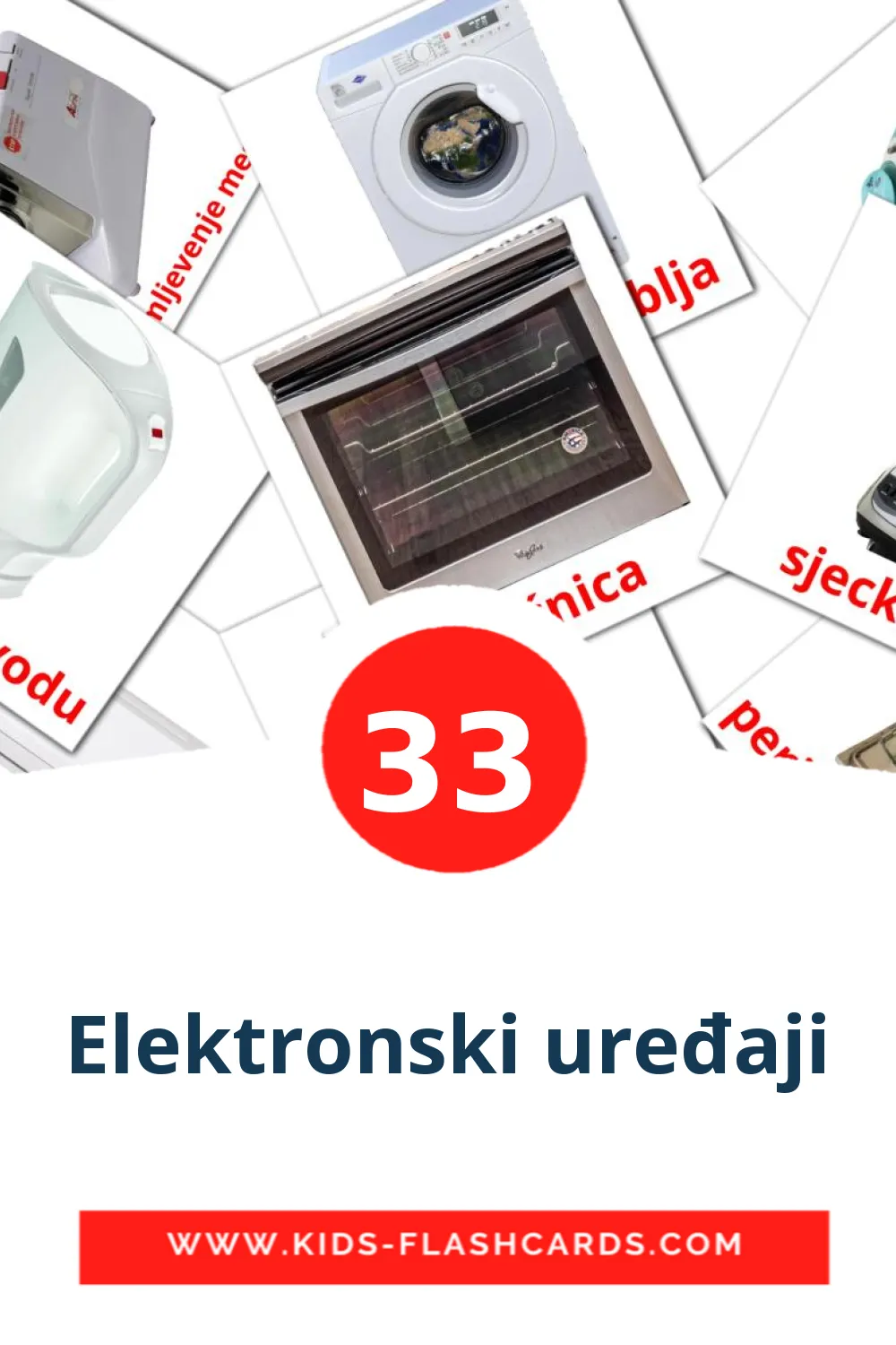 Elektronski uređaji на хорватском для Детского Сада (33 карточки)