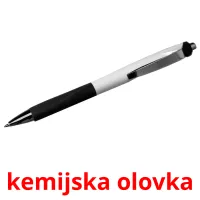 kemijska olovka picture flashcards