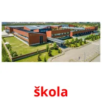 škola picture flashcards