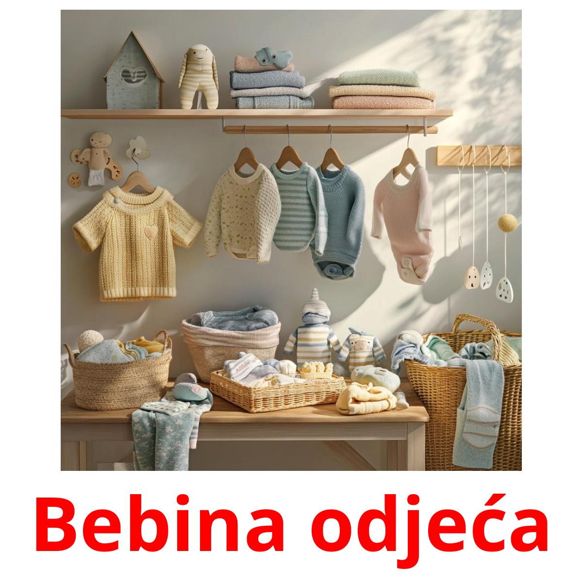 Bebina odjeća picture flashcards