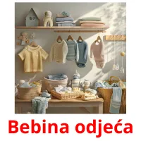 Bebina odjeća flashcards illustrate