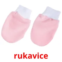 rukavice flashcards illustrate