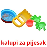 kalupi za pijesak flashcards illustrate