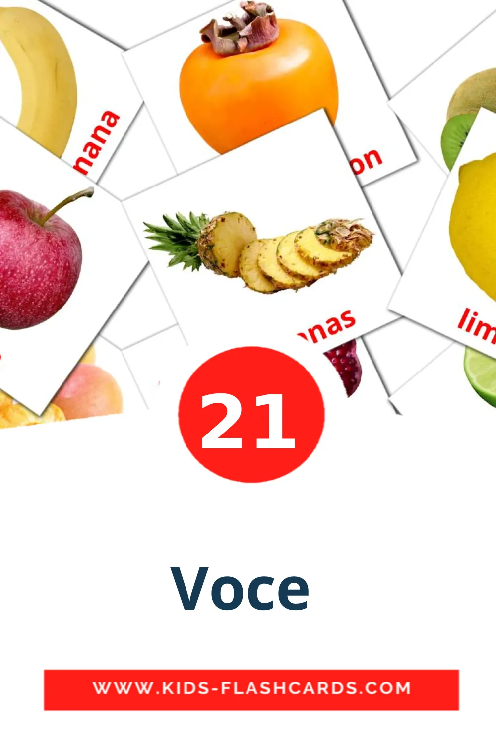 21 Voce  Picture Cards for Kindergarden in croatian