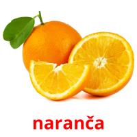 naranča Tarjetas didacticas