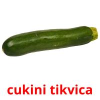 cukini tikvica picture flashcards