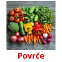 Povrće picture flashcards