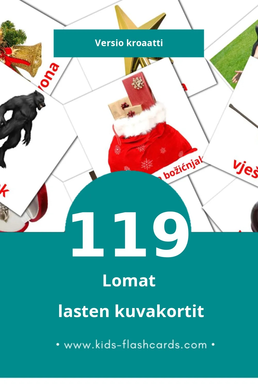 Praznik lasten kuvakortit pikkulapsille (119 korttia Kroaattiksi)