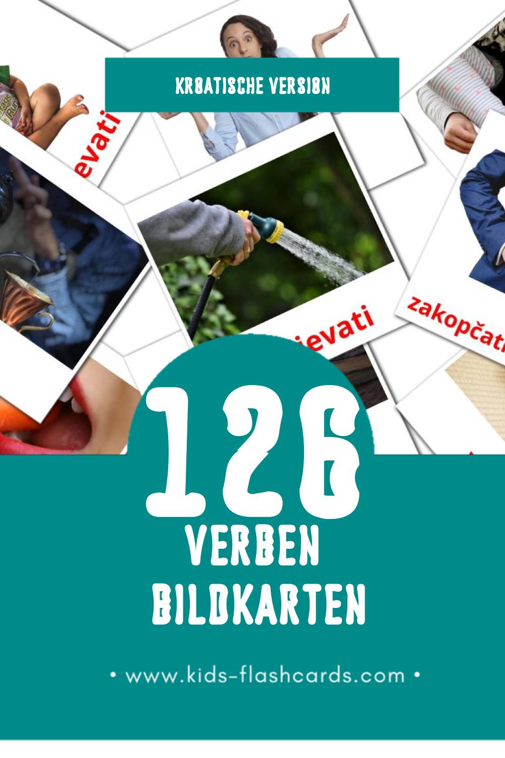 Visual Glagoli Flashcards für Kleinkinder (126 Karten in Kroatisch)