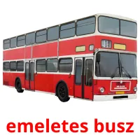 emeletes busz Bildkarteikarten