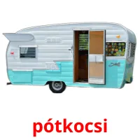 pótkocsi Bildkarteikarten