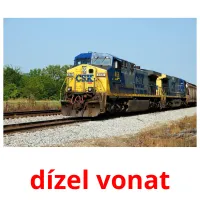 dízel vonat Bildkarteikarten