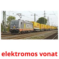 elektromos vonat Bildkarteikarten