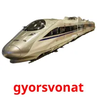 gyorsvonat Bildkarteikarten