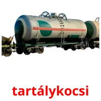 tartálykocsi Bildkarteikarten