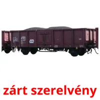 zárt szerelvény Bildkarteikarten