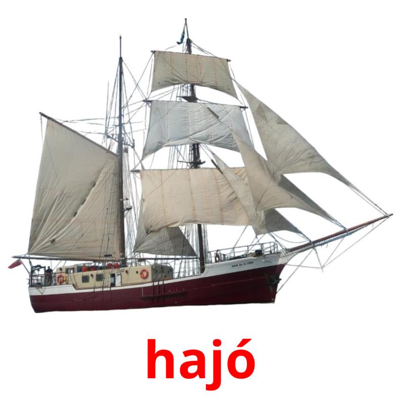 hajó picture flashcards