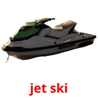 jet ski Bildkarteikarten