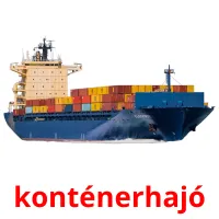 konténerhajó picture flashcards