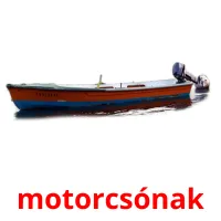 motorcsónak picture flashcards