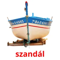 szandál picture flashcards