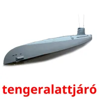 tengeralattjáró picture flashcards